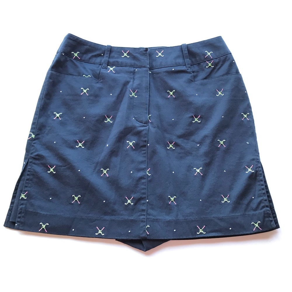 Izod Flex Stretch Golf Skort Embroidered Golf Club